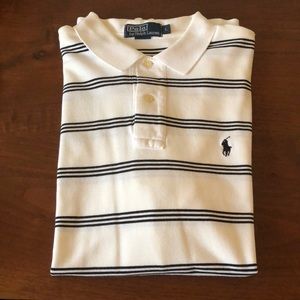 Polo Ralph Lauren black and white striped polo